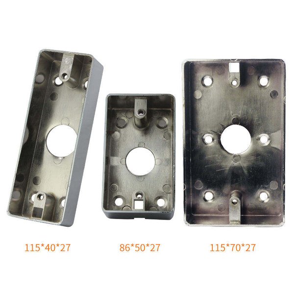 Overtop silumin box for EXIT button  diff  dimensions